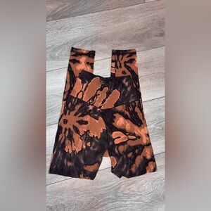 Aerie Size Medium Real Me 7/8 Leggings Hi Rise Brown Black